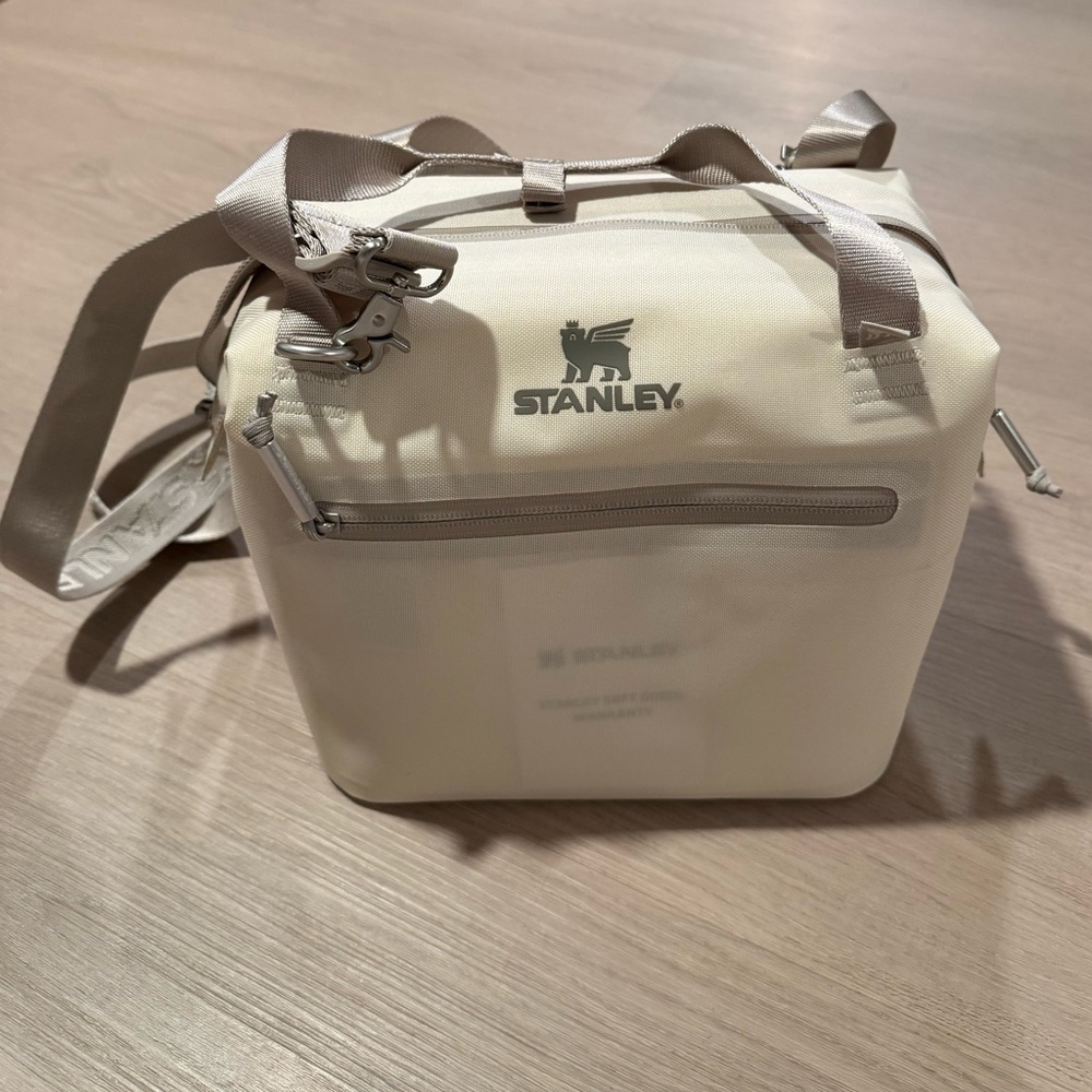 Stanley Beige Duffel Bag with Gray Accents